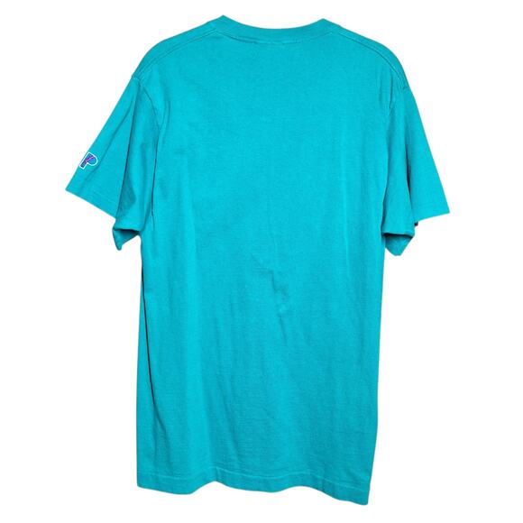 Miami Dolphins Vintage single stitch embroidered logo Pro layer tee mens M - Picture 2 of 7